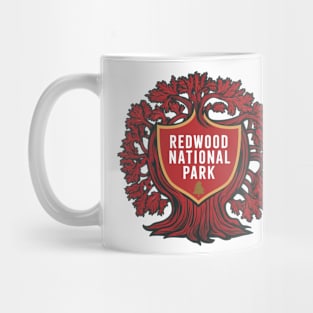 Abstract Redwood National Park Emblem Mug